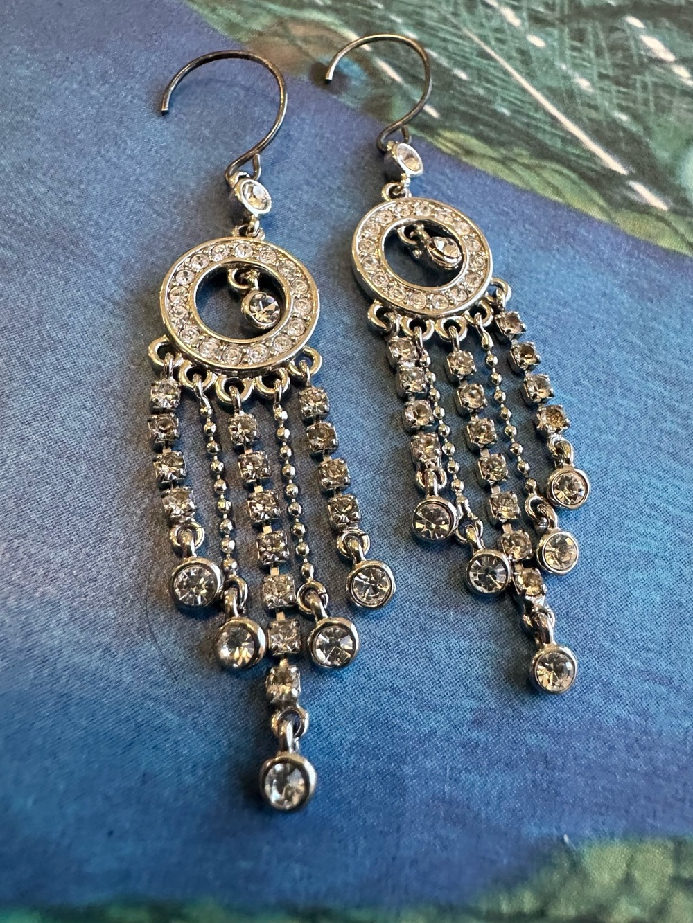 Vintage Monet chandelier earrings